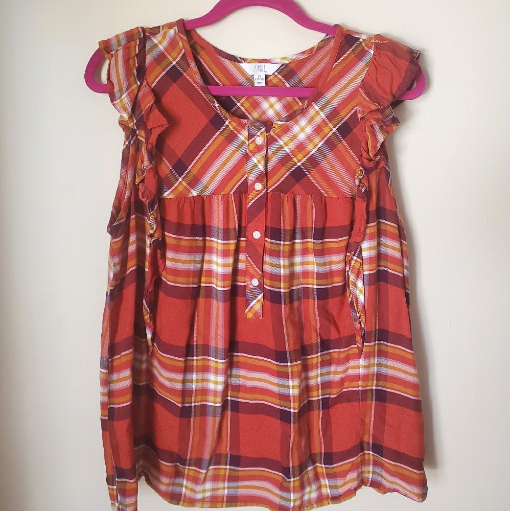 Time and Tru Sleeveless Top, Sz XL - Picture 1 of 7